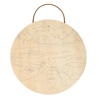 8" Canoe Paint-by-Number Plywood Surface Kit by Artist's Loft®