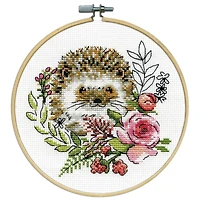 Design Works™ 8'' Round Hedgehog Counted Cross Stitch Kit