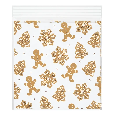 Gingerbread Cookies Zipper Treat Bags, 24ct. by Makery™