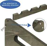 Olive Green Rustic Wood Wine Bottle Holder