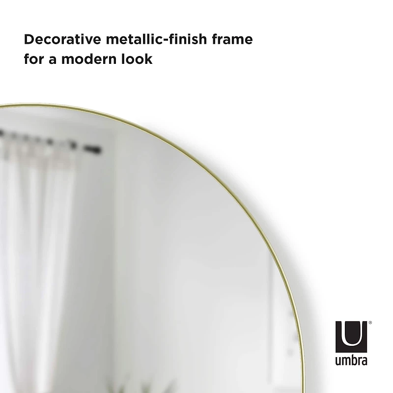 Umbra 36" Brass Hubba Arched Mirror