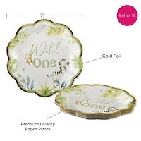 Kate Aspen 7" Safari Baby Premium Paper Plates Set, 16ct.