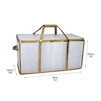 Simplify Gold & White 128ct. Ornament Storage Organizer