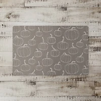 Gray Pumpkin Pattern Floor Mat