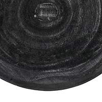 Hello Honey® 11.5" Black Decorative Paulownia Wood Container with Lid