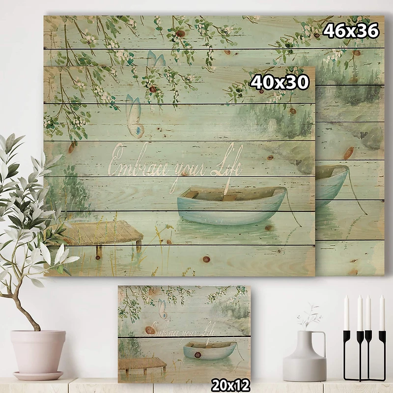 Designart - Lake House Canoes IV