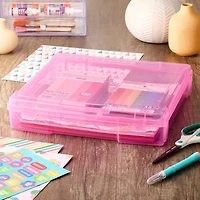 12" x 12" Pink Storage Case by Simply Tidy®