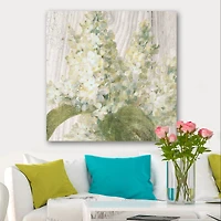 Designart - Goauche Green Flower II