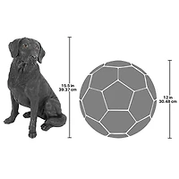 Design Toscano Black Labrador Retriever Dog Statue