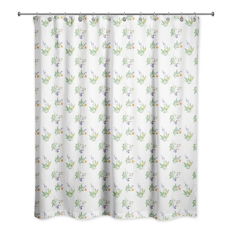 Spring Flower Bunches 71" x 74" Shower Curtain