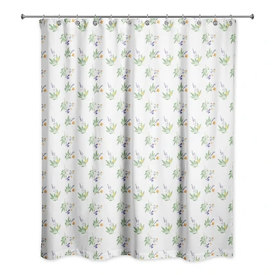 Spring Flower Bunches 71" x 74" Shower Curtain