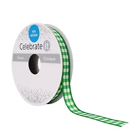 3/8'' x 7yd. Gingham Ribbon by Celebrate It