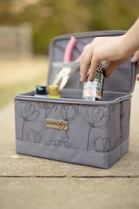 Everything Mary Gray Floral Collapsible Sewing Kit Organizer Box