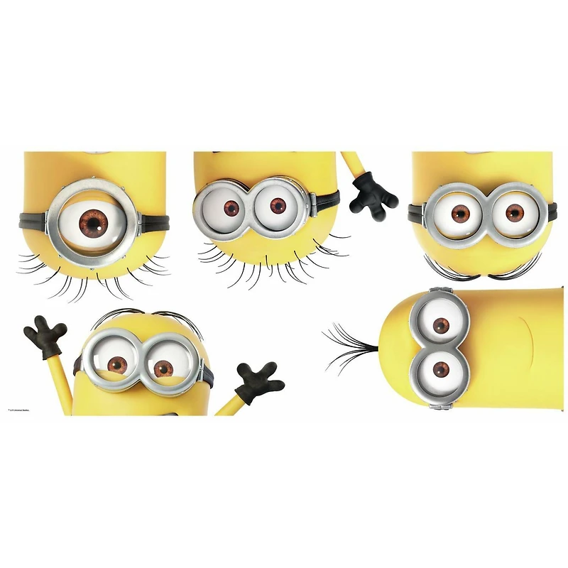 RoomMates Despicable Me 3 Peeking Minions Giant Peel & Stick Wall Decals