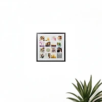 16 Opening 4" x 4" Black Collage Frame with Mat by Studio Décor®