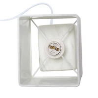 Simple Designs White Marbled Ceramic Table Lamp