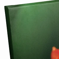 Butterfly On Orange Flower 24" x 24" Canvas Wall Art