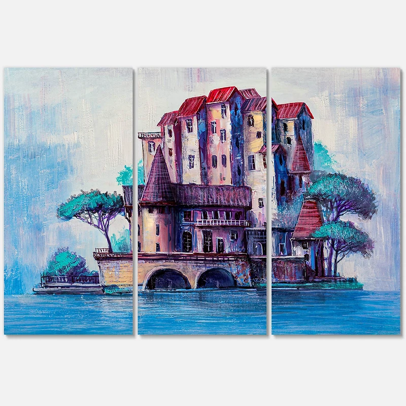 Designart - Skypscrapers By The Bridge In Ancient City