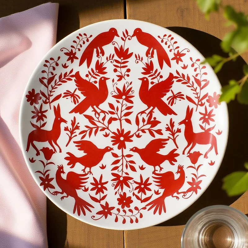 7" Red Ceramic Plate from Ashland®