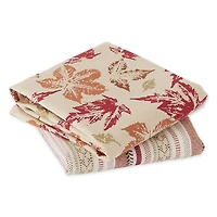DII® Rustic Leaves Dishtowel Set