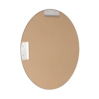 Head West Oval Brushed Gold Metal Framed Bathroom Mirror