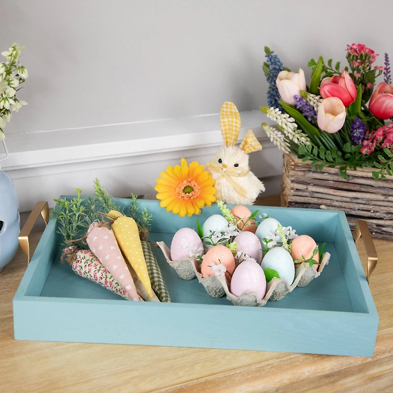 6.25" Pastel Easter Eggs with Carton Decoration