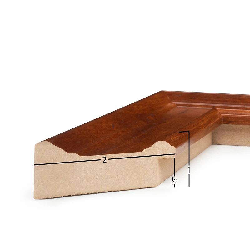 Frame USA Honey Beveled Brown Single Image Picture Frame