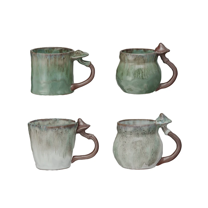 Hello Honey 14oz. Enchanted Mushroom Stoneware Mugs, 4ct.