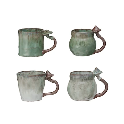 Hello Honey 14oz. Enchanted Mushroom Stoneware Mugs, 4ct.