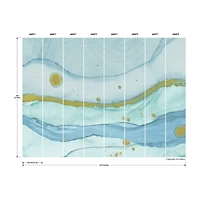 RoomMates Sea Foam Peel & Stick Wallpaper Mural