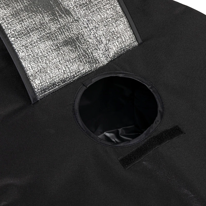 Household Essentials 2.75ft. Black Thermal Standing Cooler with Travel Bag