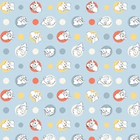 Disney® Classics Dumbo Light Blue Polka Dot Cotton Fabric