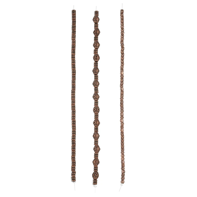 Oxidized Copper Metal Mixed Beads by Bead Landing™