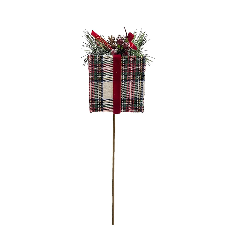 24" Plaid Gift Box Stem by Ashland®