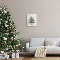 Stupell Industries Rustic Seashell Christmas Tree Canvas Wall Art