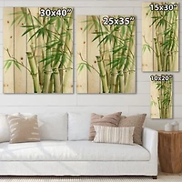 Designart - Detail of Dark Green Bamboo II