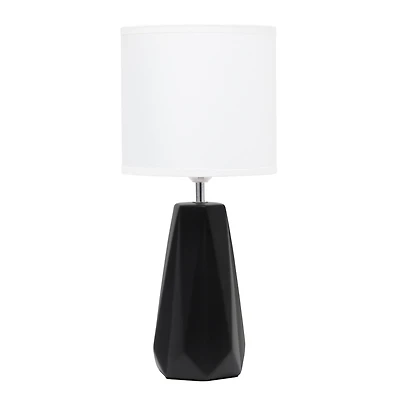 Simple Designs Ceramic Prism Table Lamp