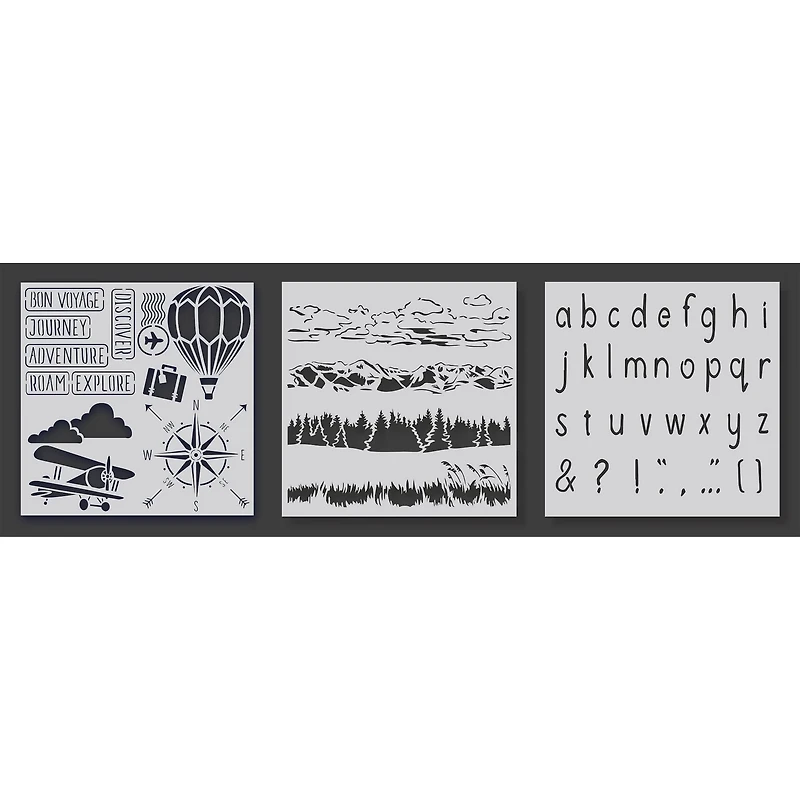 PA Essentials Adventure Collection Stencil Set