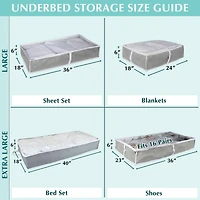 DII® Medium Damask Under-The-Bed Soft Storage Set, 2ct.