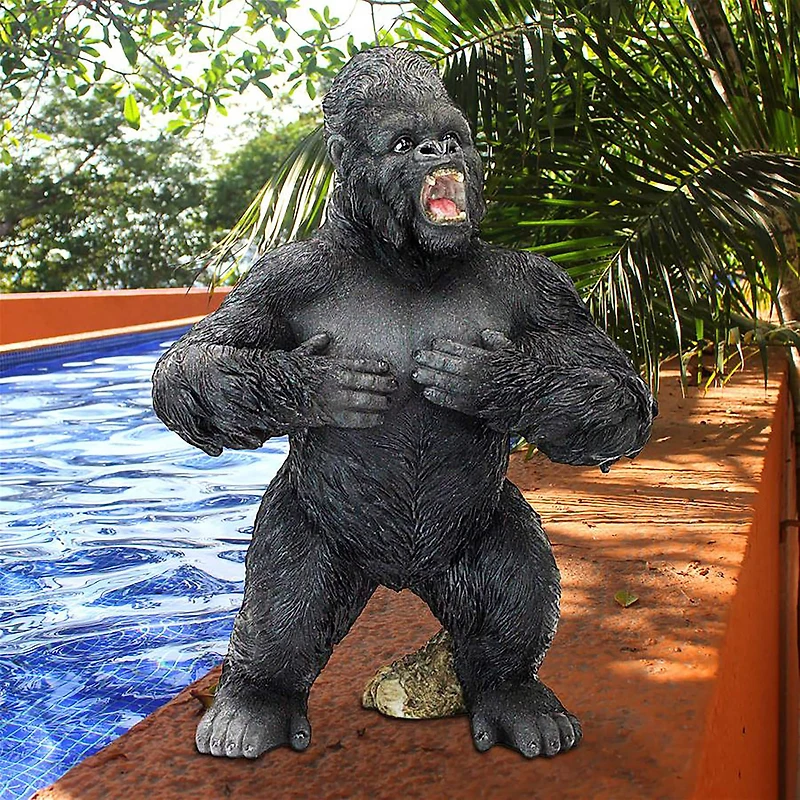 Design Toscano 14.5" Great Ape Monster Jungle Animal Statue