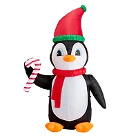 Glitzhome® 8ft. Lighted Inflatable Penguin