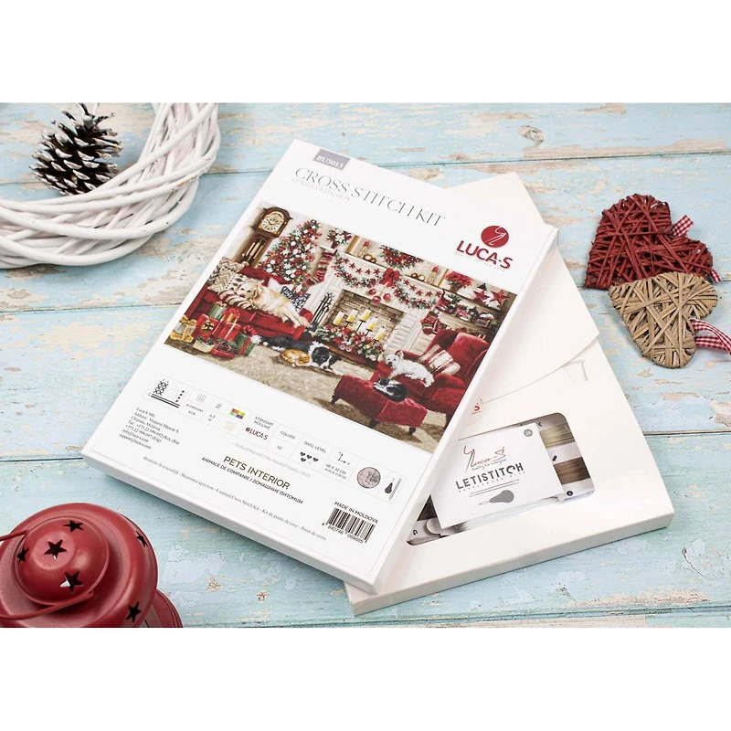 Luca-S Pets Interior Counted Cross Stitch Kit