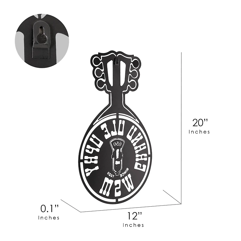 American Art Decor Grand Ole Opry Laser Cut Guitar Plaque - 12" x 20"