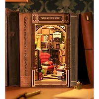Rolife Bookstore Book Nook Shelf Insert DIY Miniature Kit