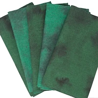 SINGER Christmas Green Tonal Blender Cotton Fabric Fat Quarter Bundle