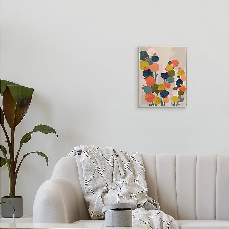 Stupell Industries Organic Shape Flowers Wall Plaque