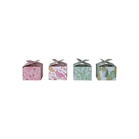 Hello Honey Green & Pink Trees, Plants & Bird Pattern Interlocking Gift Boxes