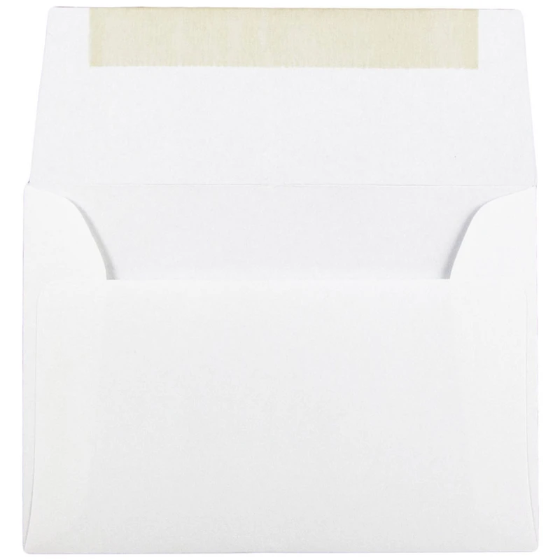 JAM Paper A2 Bright White Wove Strathmore Invitation Envelopes