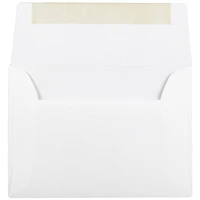 JAM Paper A2 Bright White Wove Strathmore Invitation Envelopes