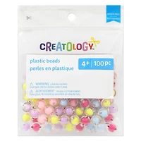 9.5mm Pastel Mix Round Fashion Beads, 100ct. by Creatology™